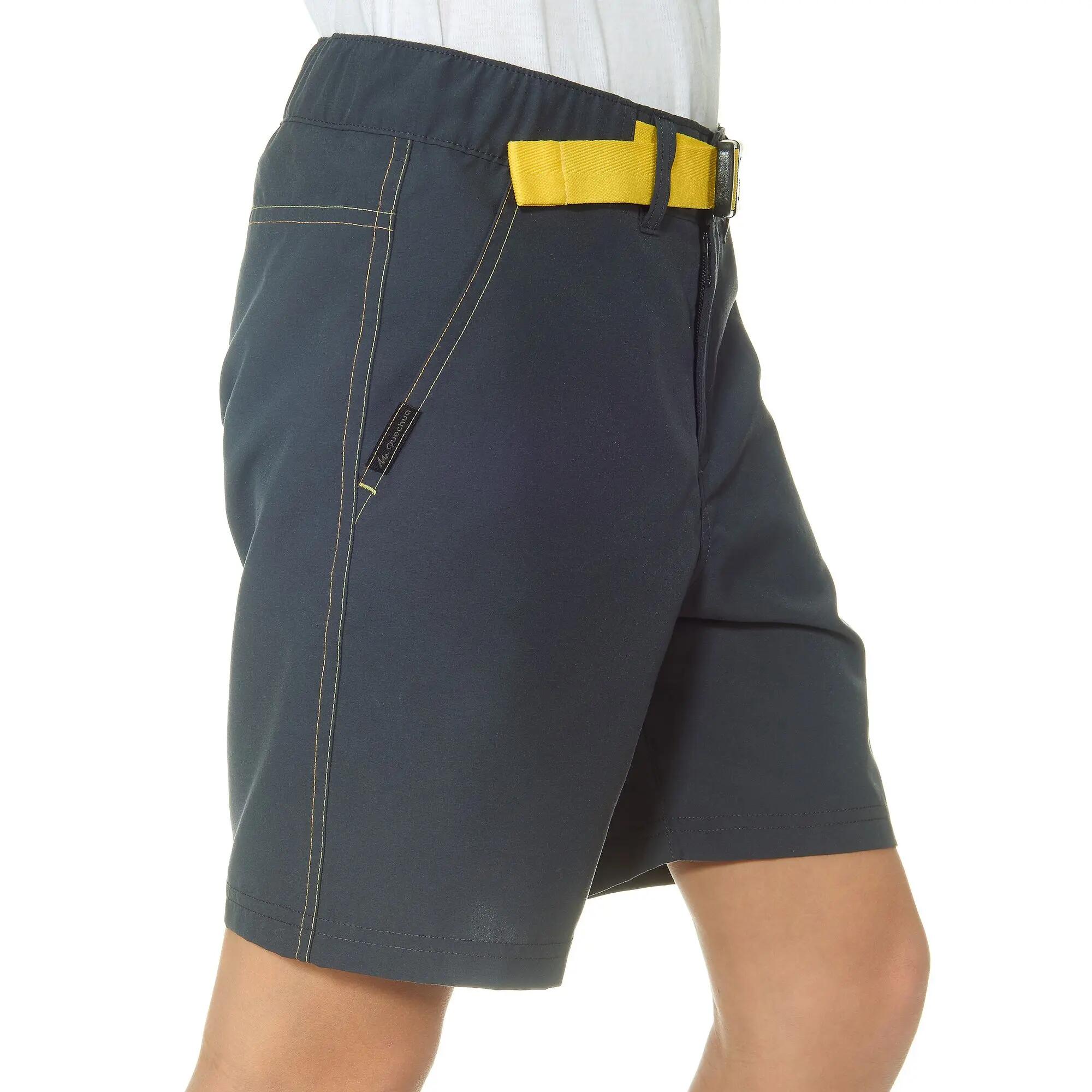Hike 100 Boy's Hiking Shorts Black 2/5