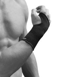 Poignet de maintien compressif gauche/droite pour homme/femme SOFT 100 noir