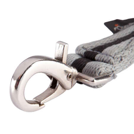 Horse and Pony Lunging Strap Soft - Grey/Black