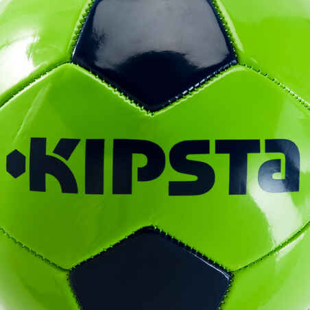 First Kick Football Size 5 Over 12 Years - Green/Blue