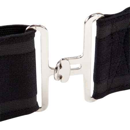 Elastic Horse Riding Surcingle for Horse and Pony - Black