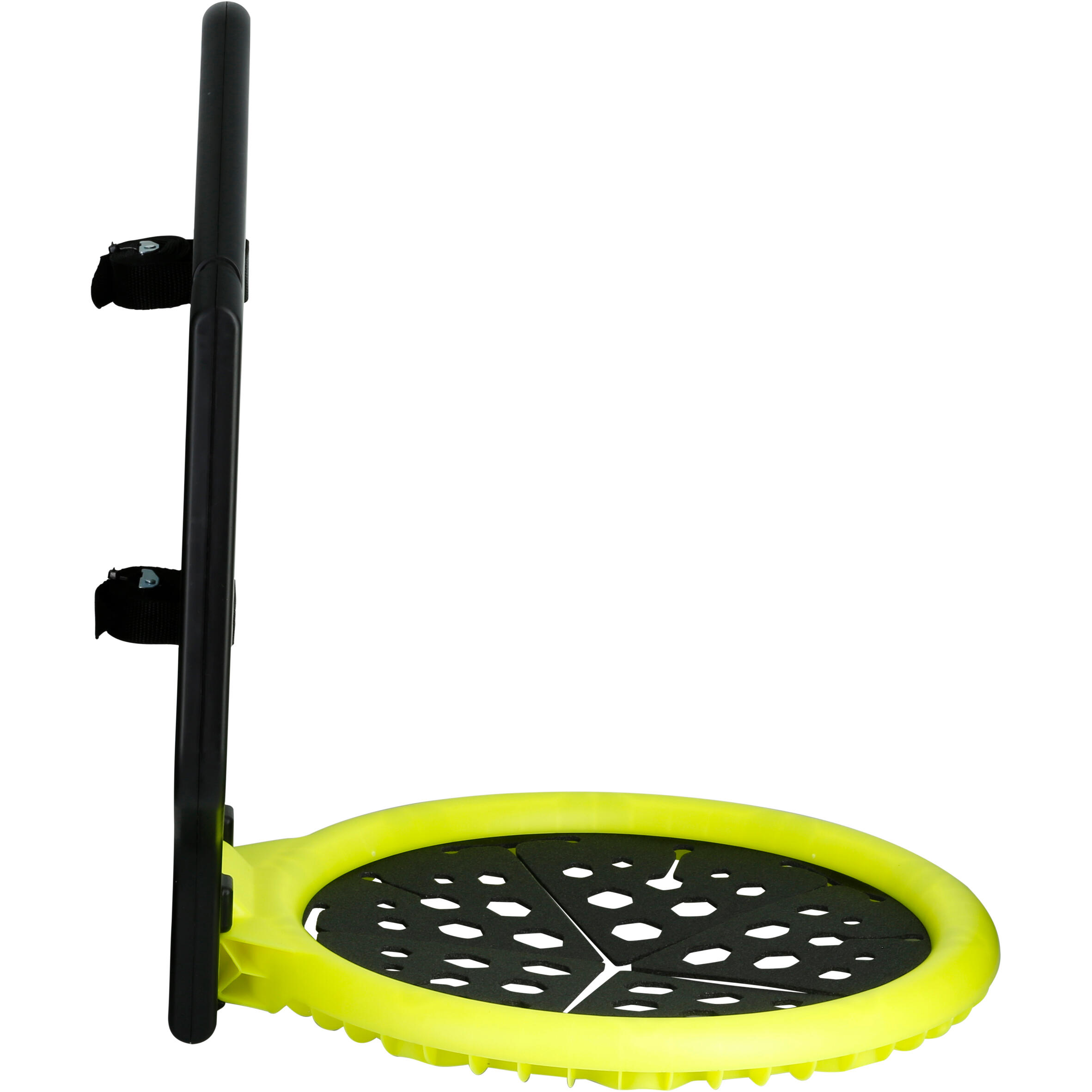 The Hoop Kids'/Adult Basketball Basket - Black/Yellow. Take it anywhere! 6/9