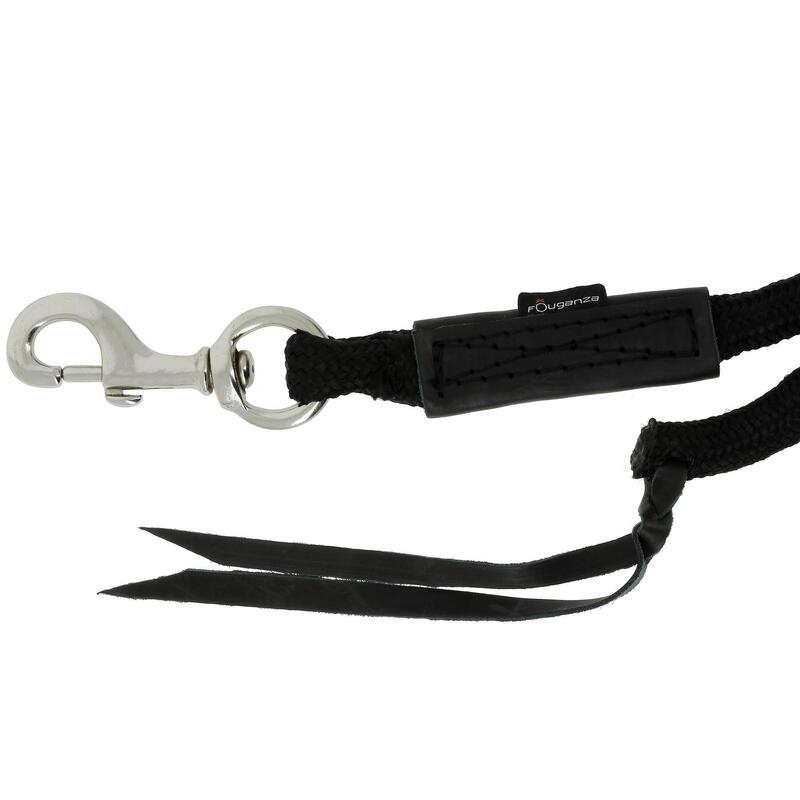 Kit capezza e longhina equitazione pony e cavallo WHISPERER nero