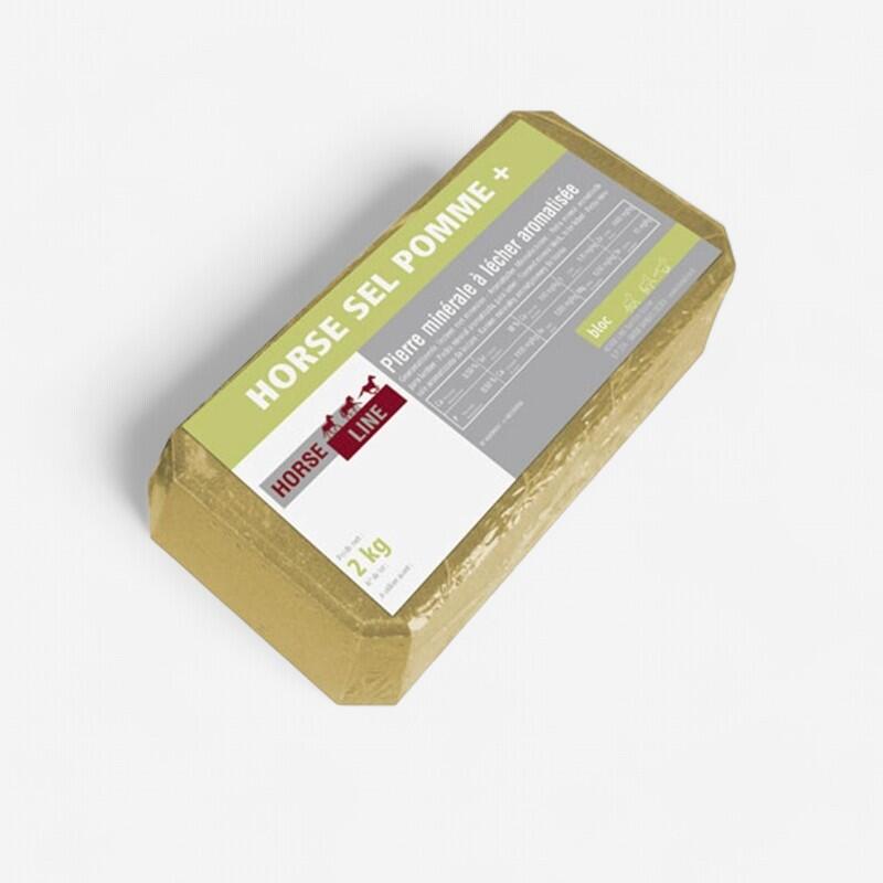 Horse Roc Horse Riding Salt Block For Horse/Pony 2kg Apple HORSE LINE