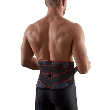 CINTURÓN LUMBAR SUJECIÓN MID 500 NEGRO