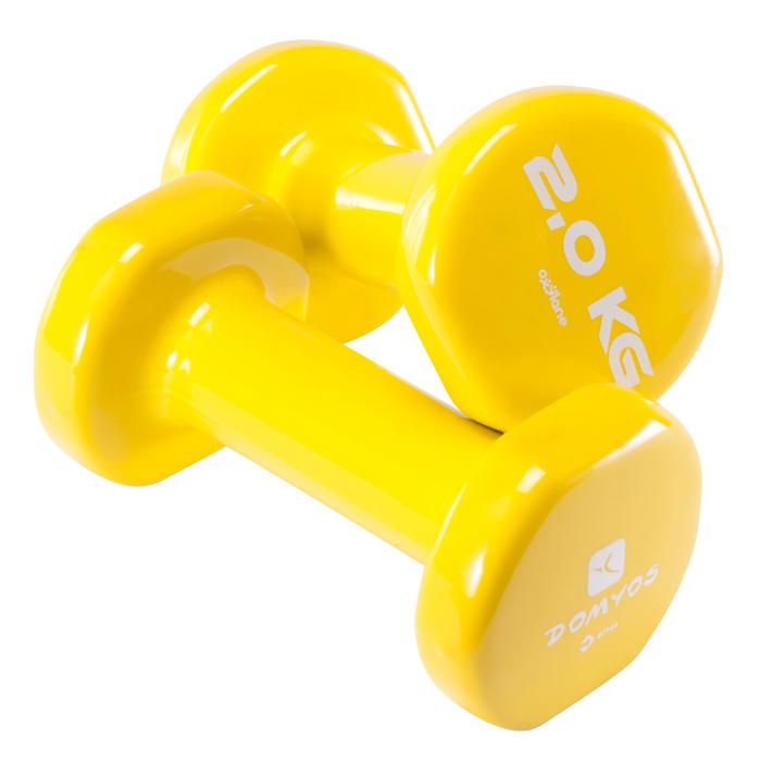 Hanteln PVC 2 × 2 kg Domyos DECATHLON