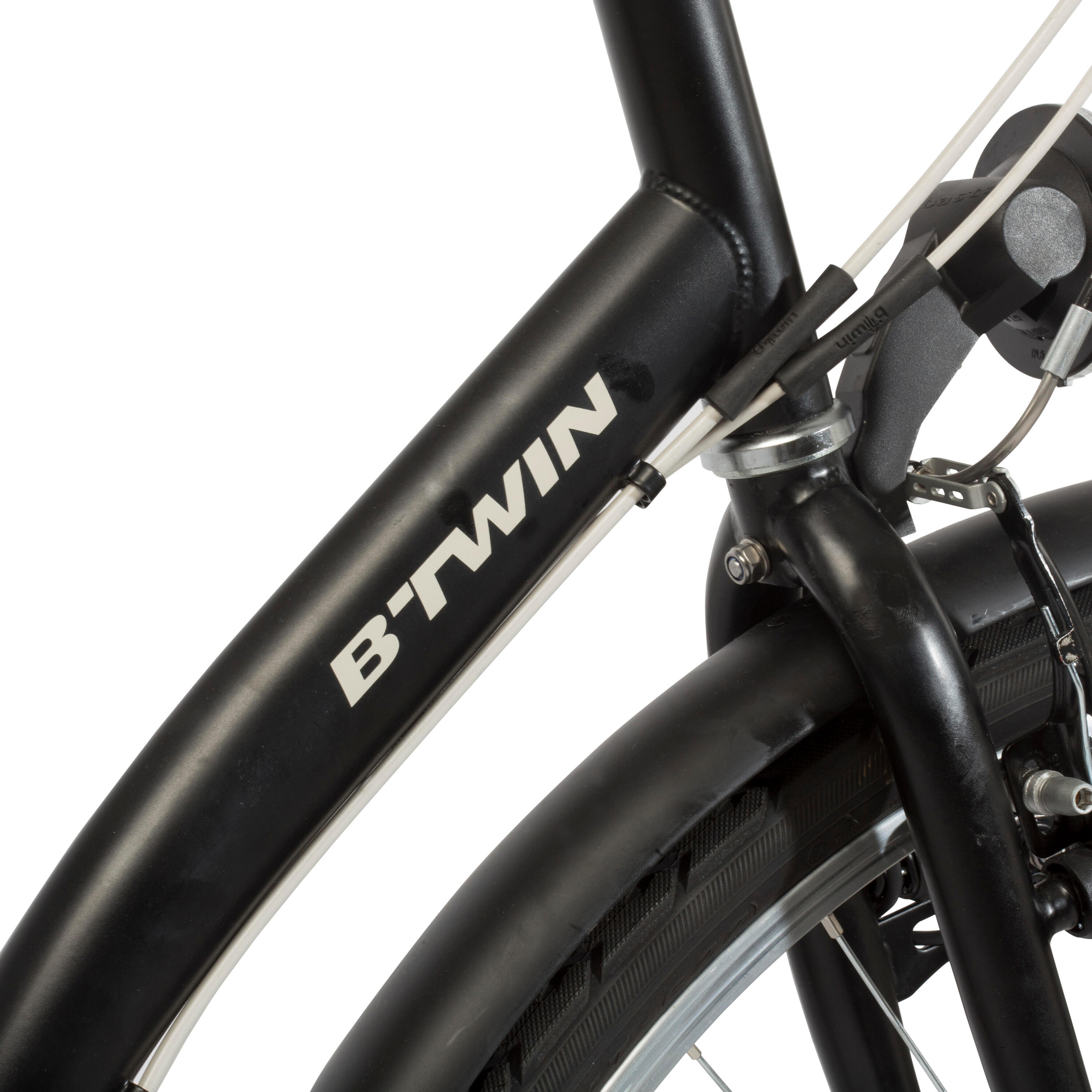 Elops 300 City Bike - Black 3/6