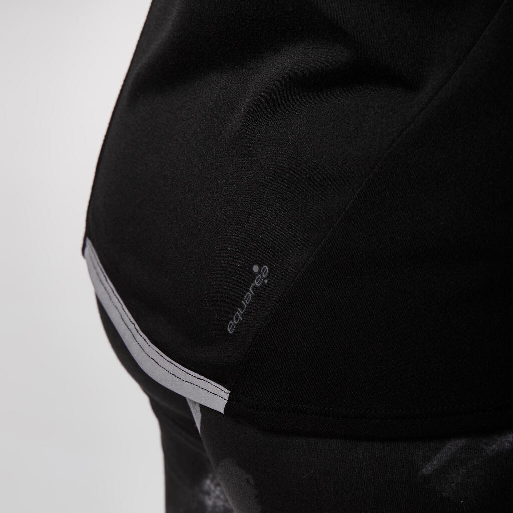 Laufshirt langarm Eliofeel Damen schwarz