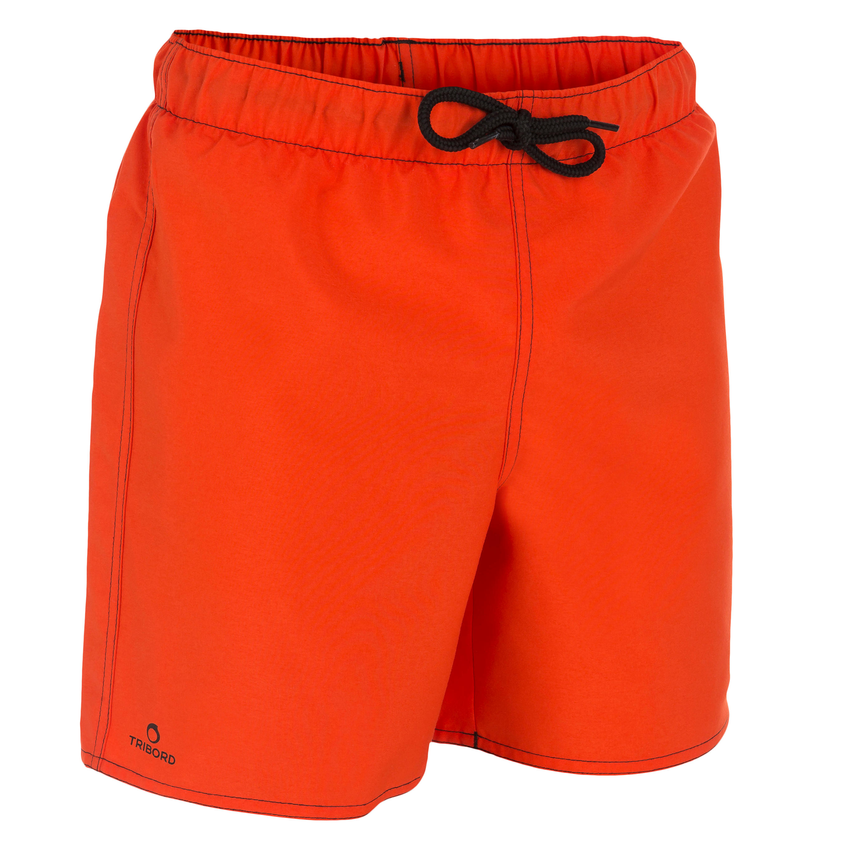 Hendaia Boys' Short Boardshorts - Txiki Orange 1/2