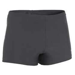 MAILLOT DE BAIN NATATION GARÇON BOXER 100 BASIC GRIS