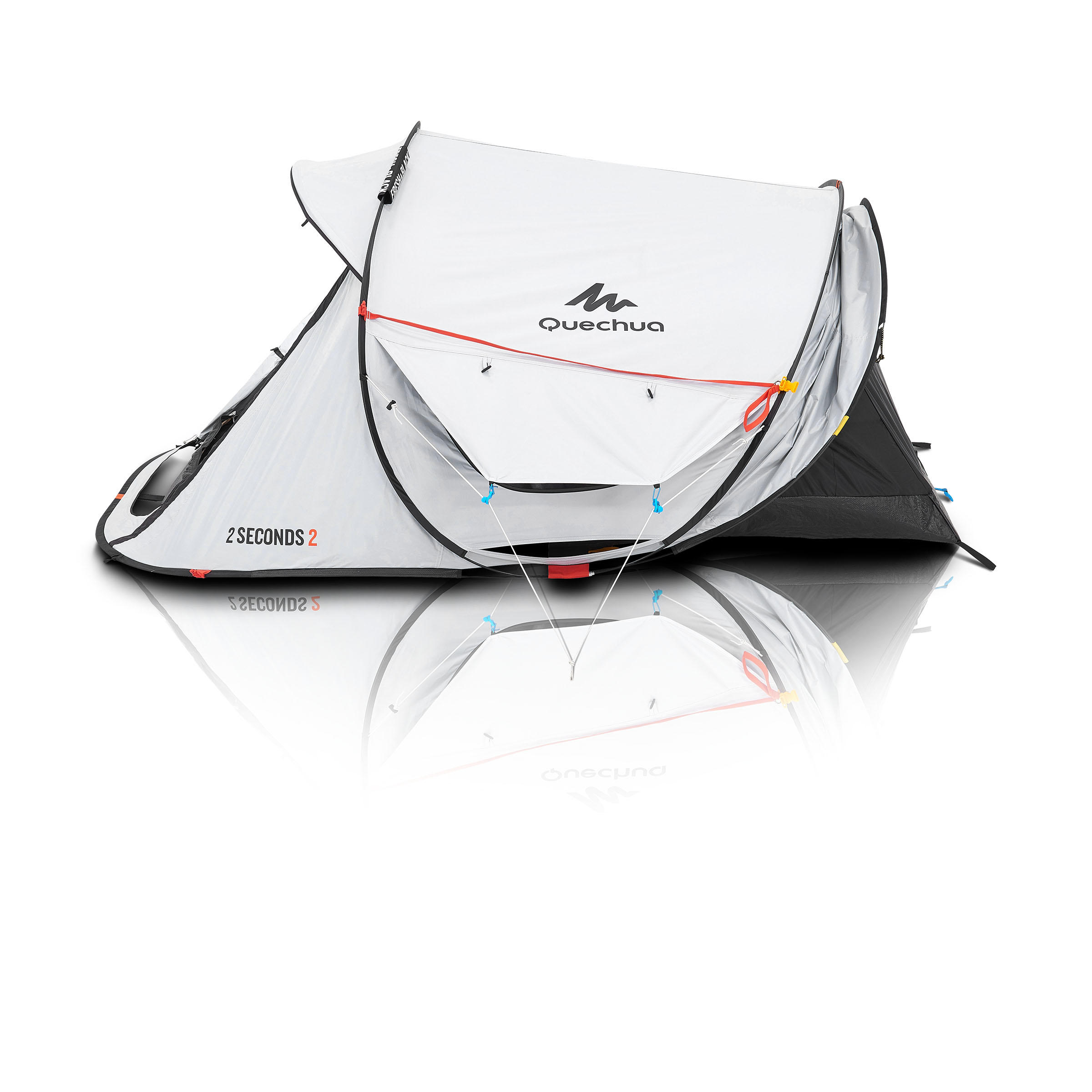 2-Person Camping Tent - 2 Seconds Fresh & Black - QUECHUA