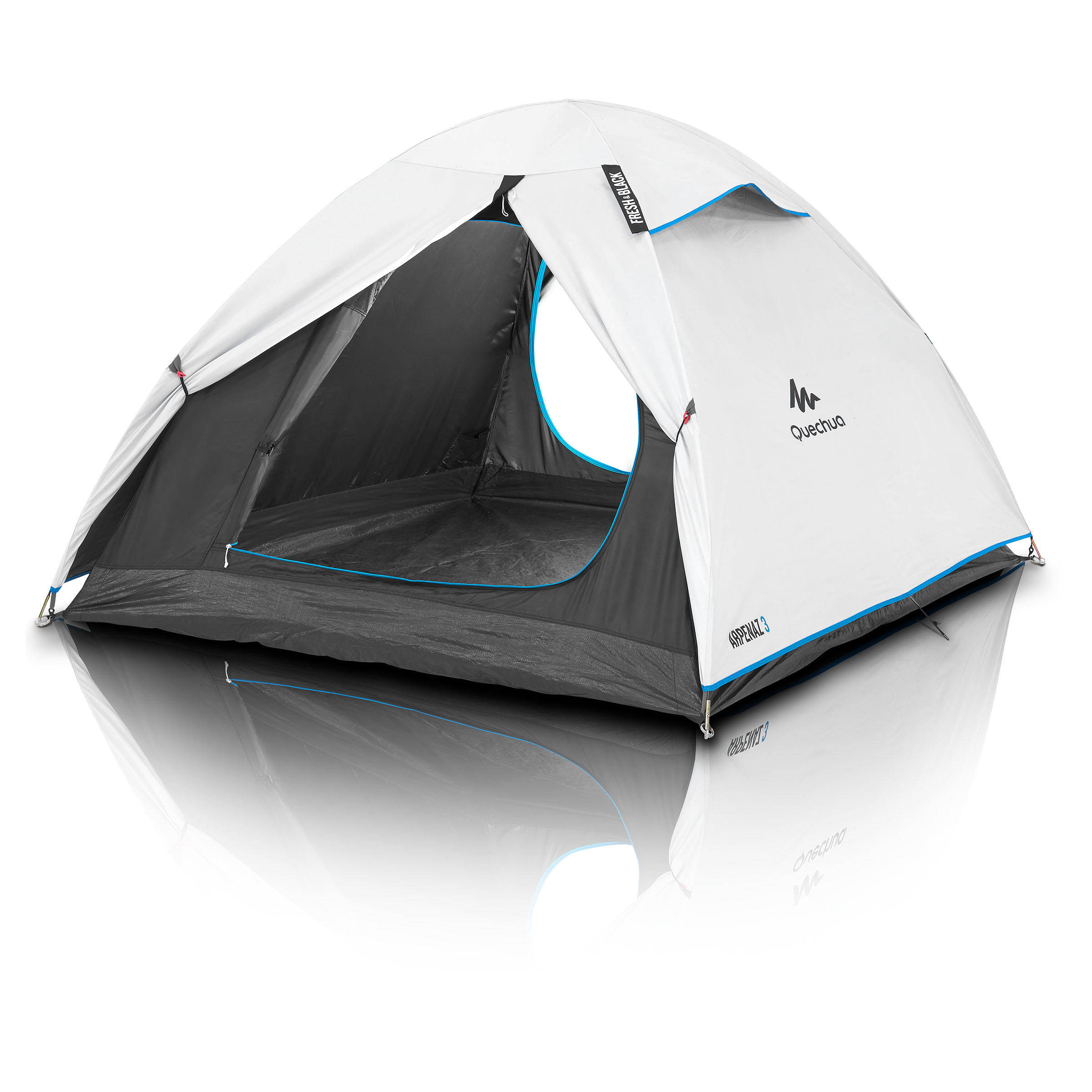 CAMPING TENT ARPENAZ - FRESH&BLACK - 3 PERSON -  5