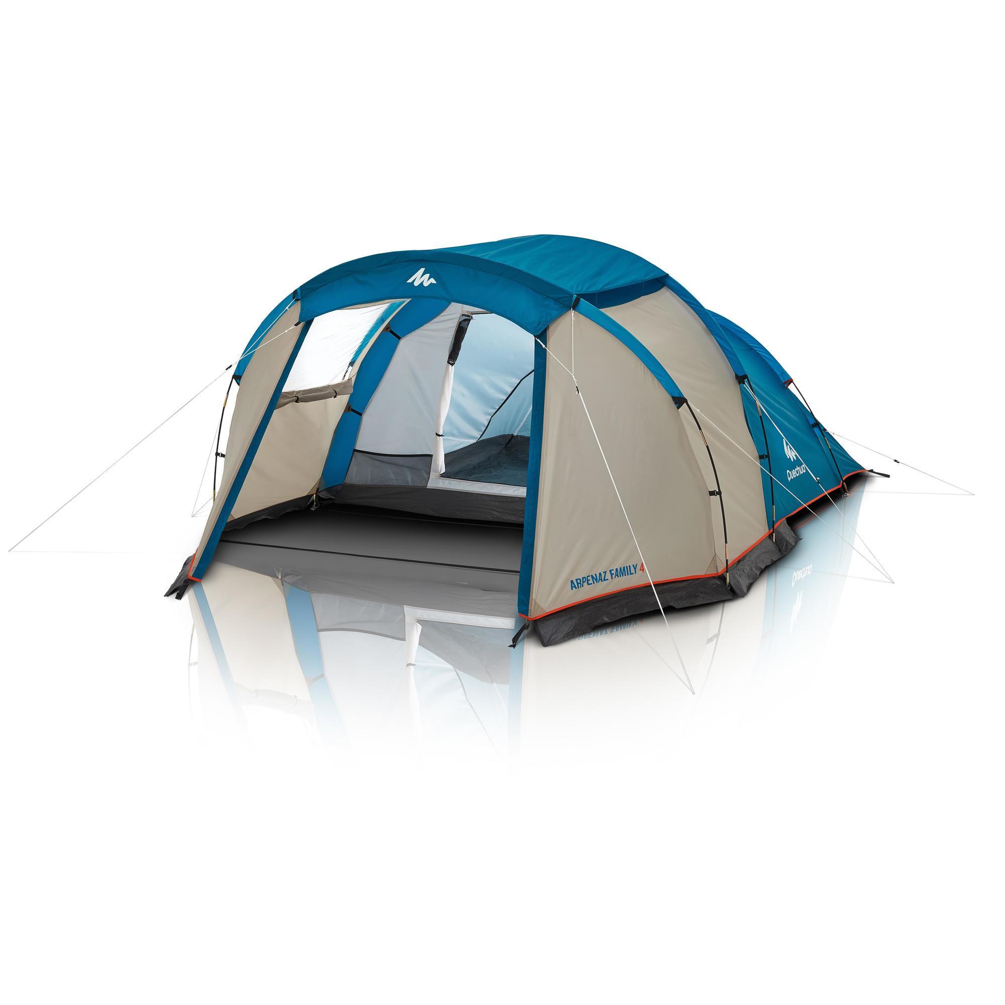 Camping tent with poles - Arpenaz 4 - 4 