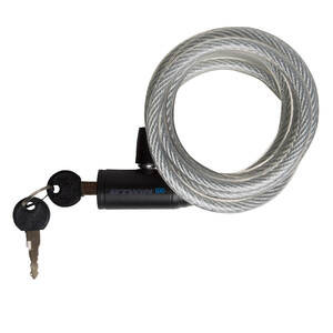 Cycle Lock - Cable 100 with Key - Grey