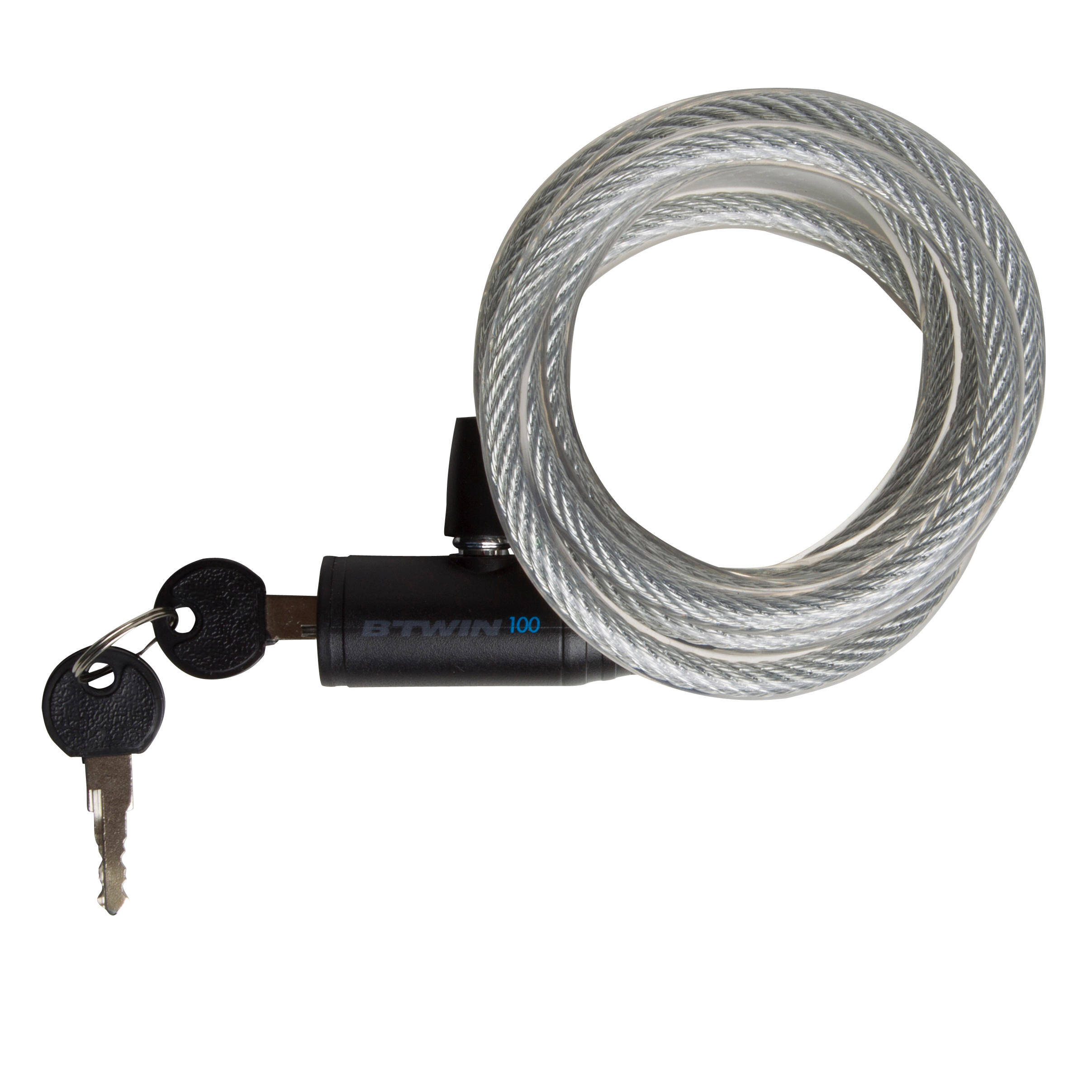 Cycle Lock - Cable 100 with Key - Grey -  1