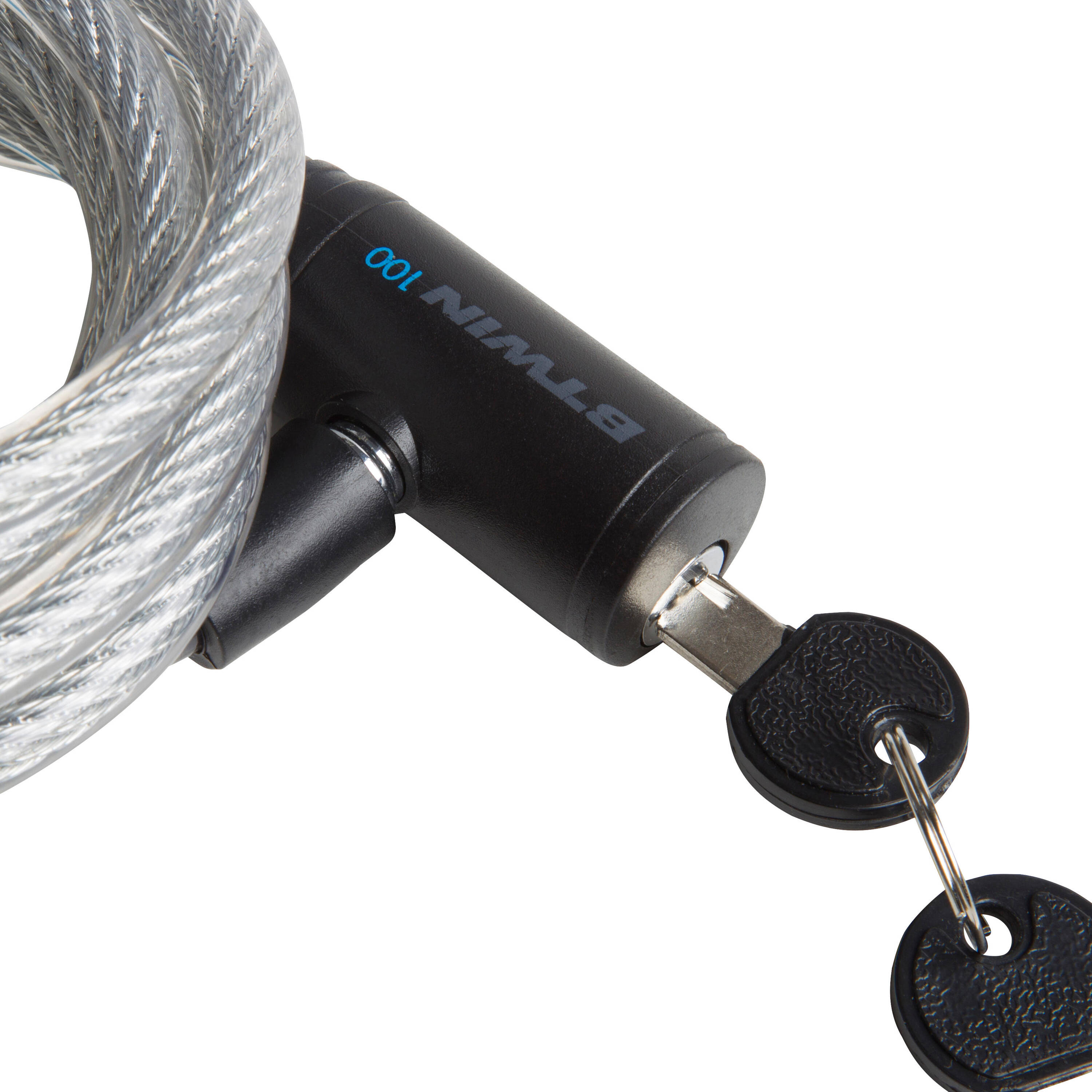 Cycle Lock - Cable 100 with Key - Grey -  2