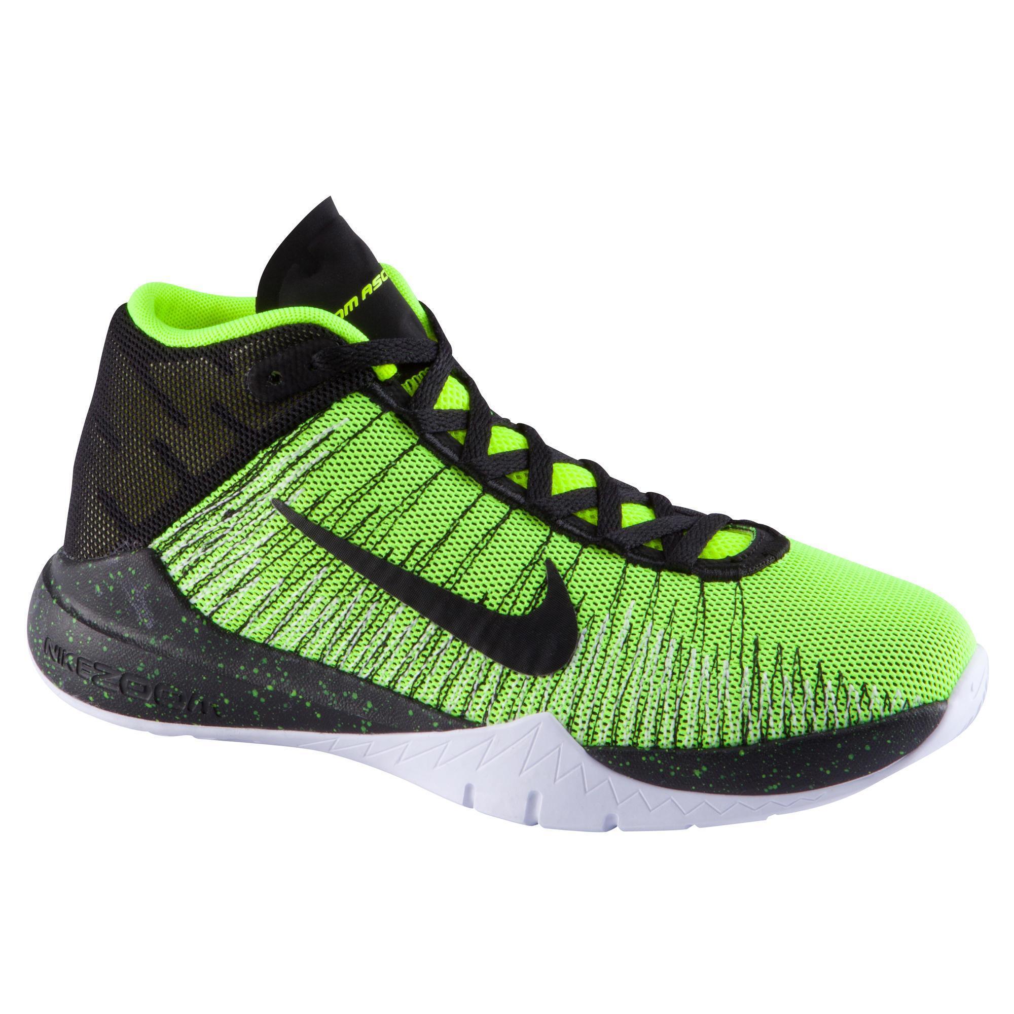 Zoom Ascention Kids Basketball Shoe - Yellow 2/15
