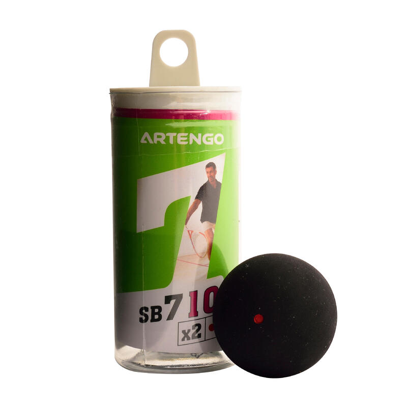 ARTENGO SB 800 kırmızı noktalı squash topu x 2