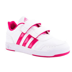 CHAUSSURES DE TENNIS JUNIOR NEWCOURT BLANCHES ROSES