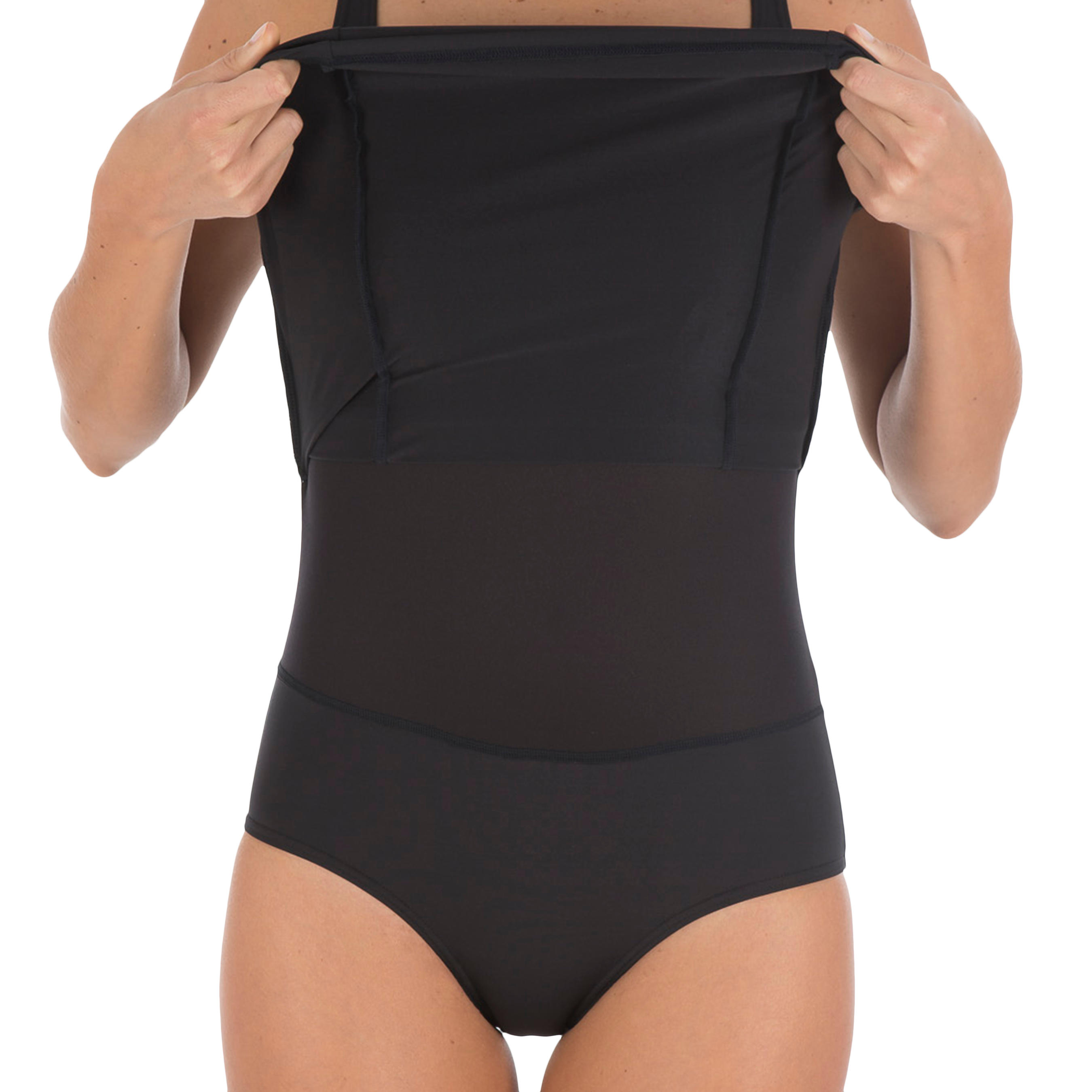 De Skirt Kaipearl Negro Para Moldeador Una Dama Pieza Traje Baño ARLj54