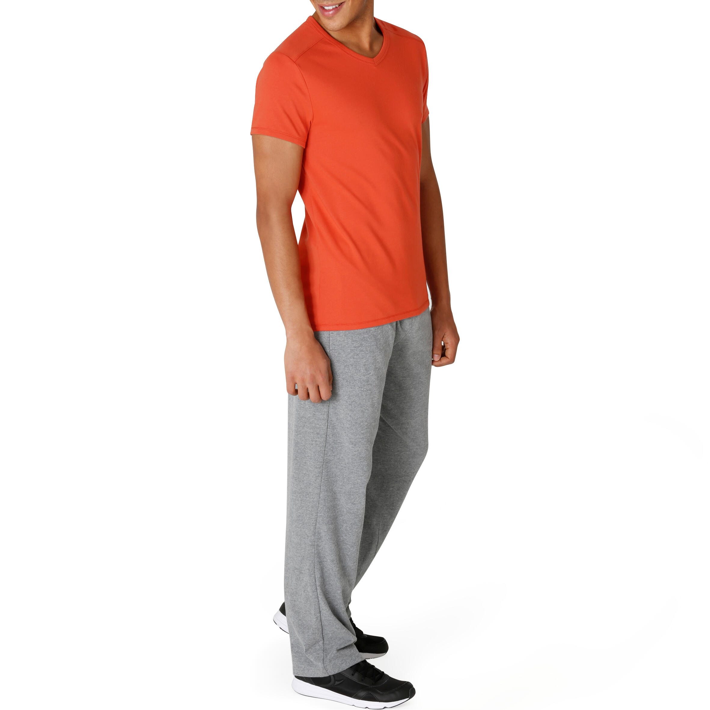 Active Short-Sleeved Slim-Fit Fitness T-Shirt - Dark Orange 13/14