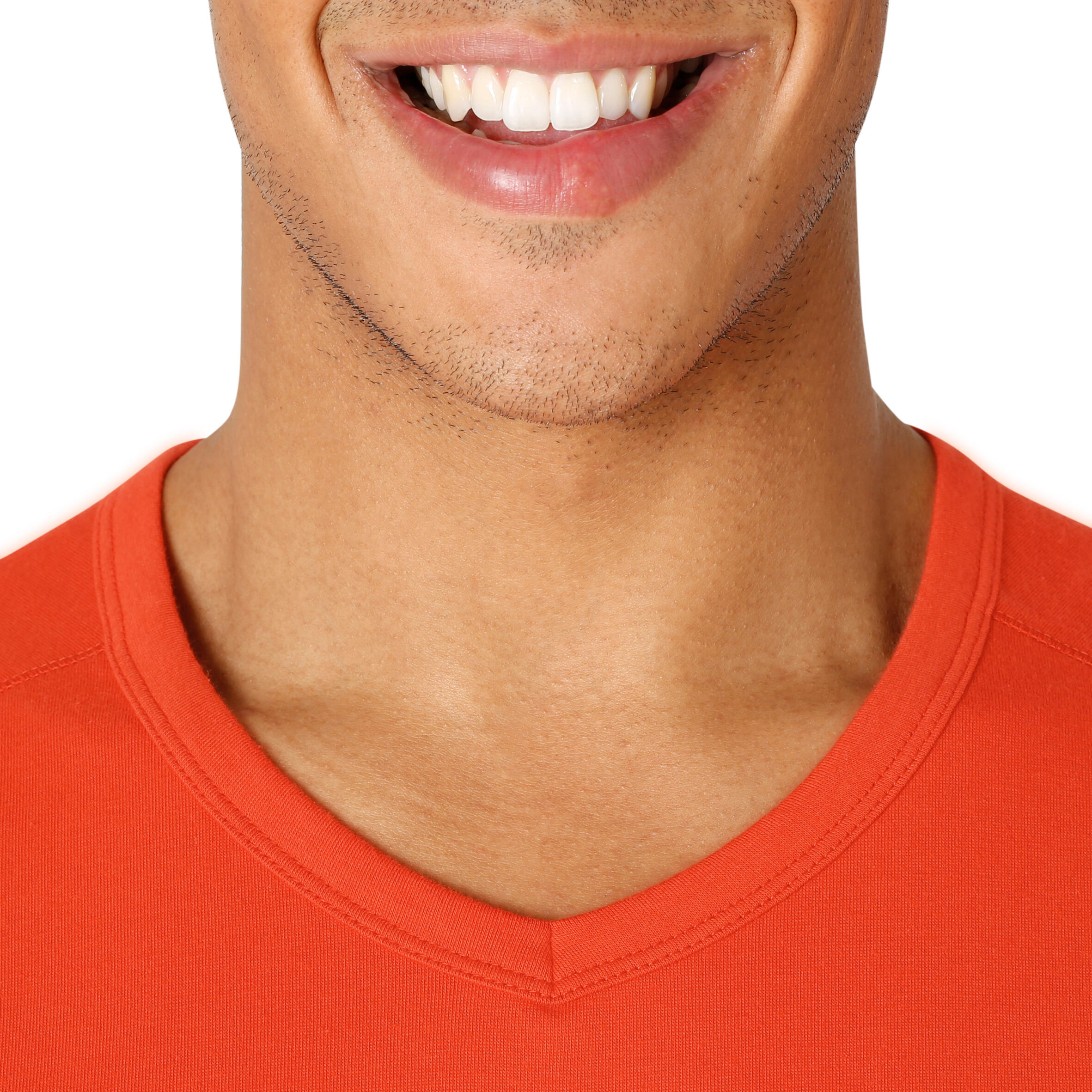 Active Short-Sleeved Slim-Fit Fitness T-Shirt - Dark Orange 6/14