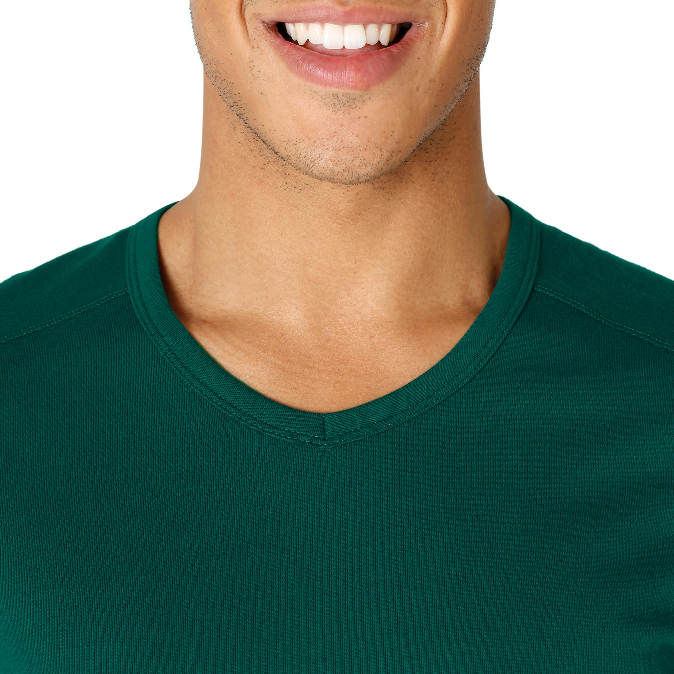 Active Short-Sleeved Slim-Fit Fitness T-Shirt - Dark Green 6/13