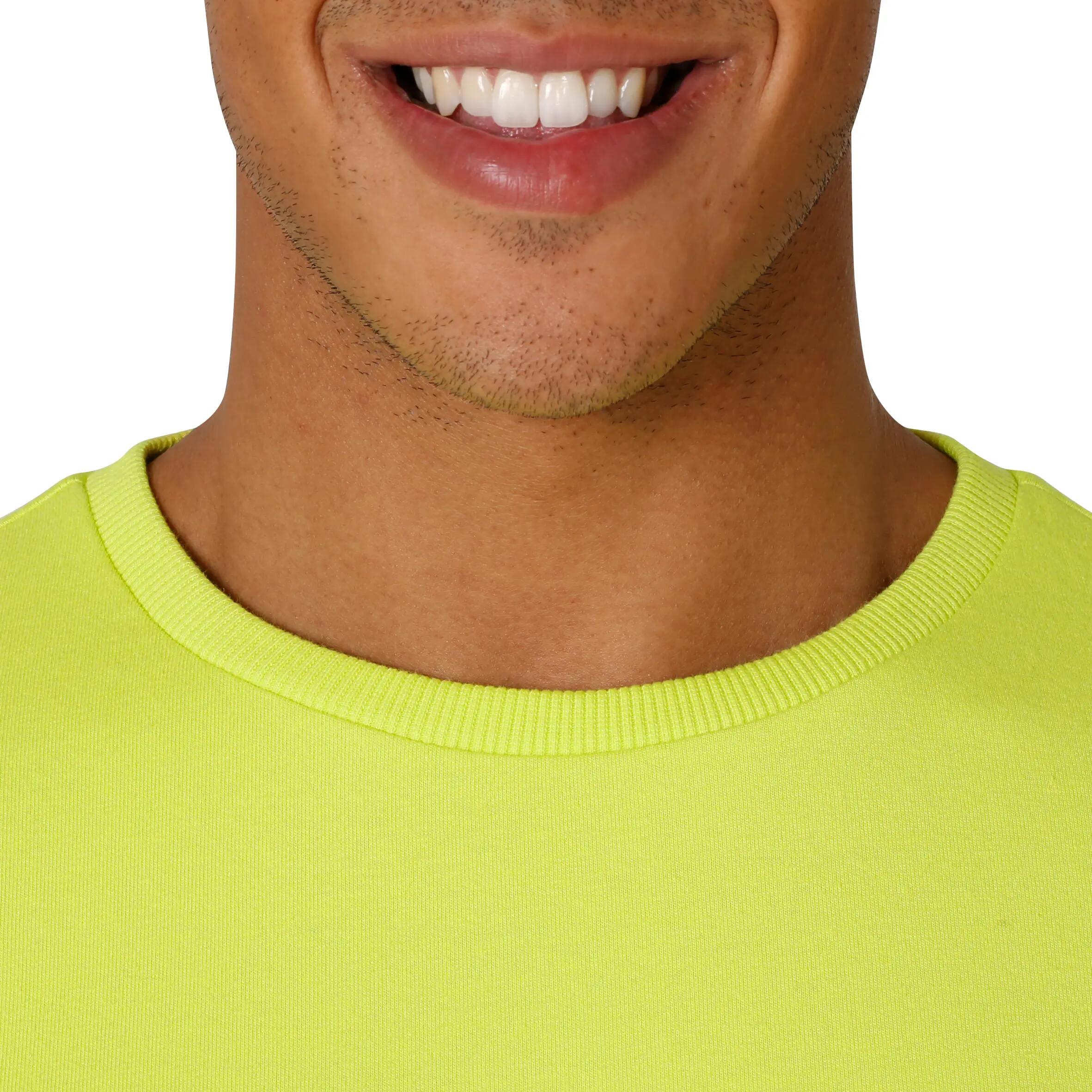 Active Team Long-Sleeved Fitness T-Shirt - Grey/Yellow 6/16