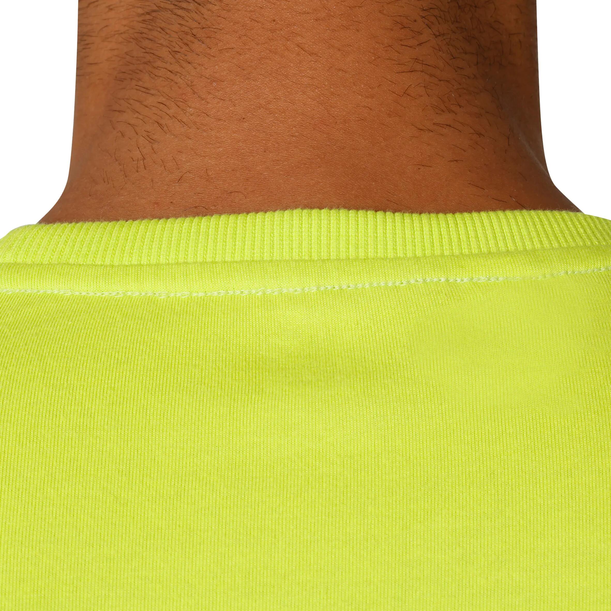 Active Team Long-Sleeved Fitness T-Shirt - Grey/Yellow 8/16