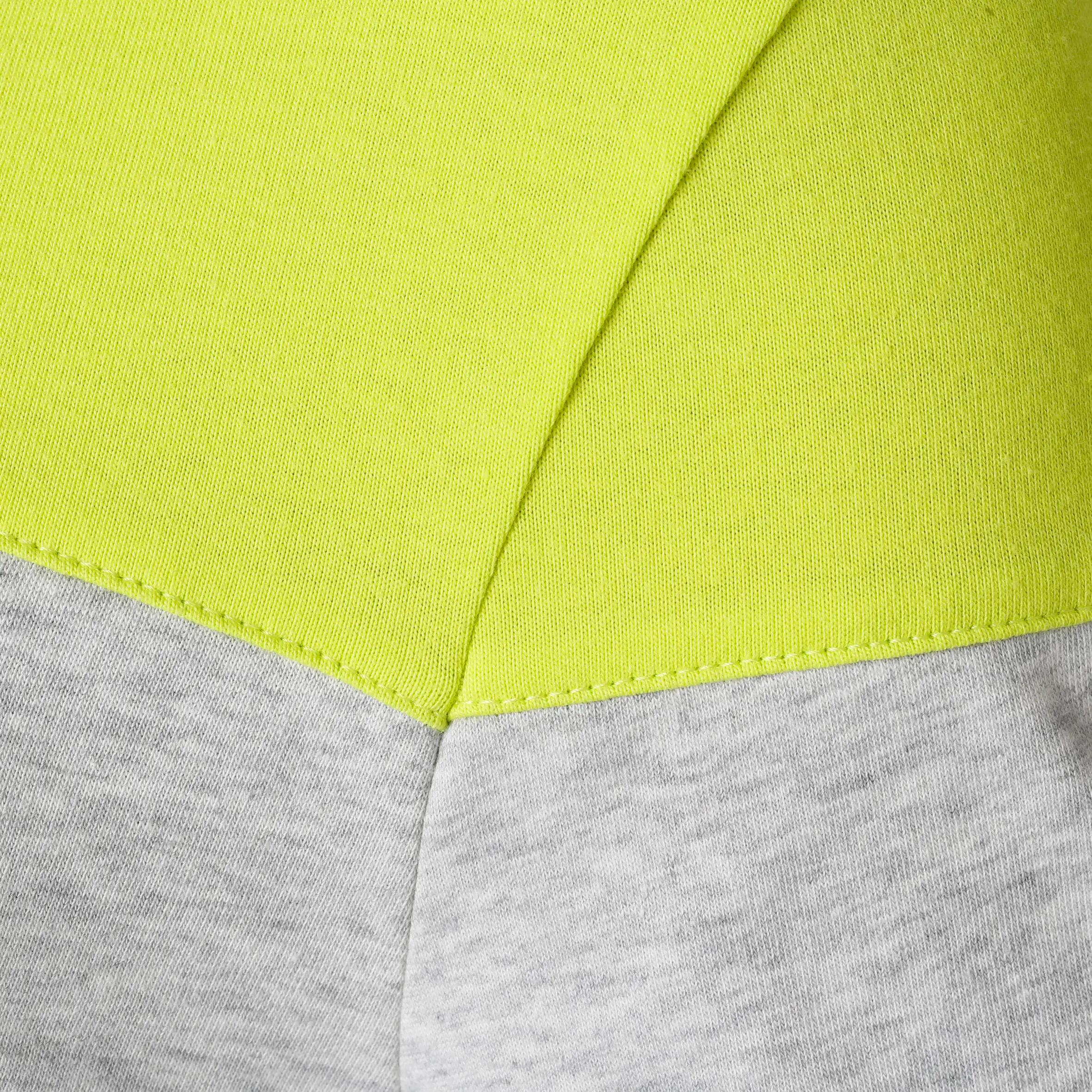 Active Team Long-Sleeved Fitness T-Shirt - Grey/Yellow 7/16