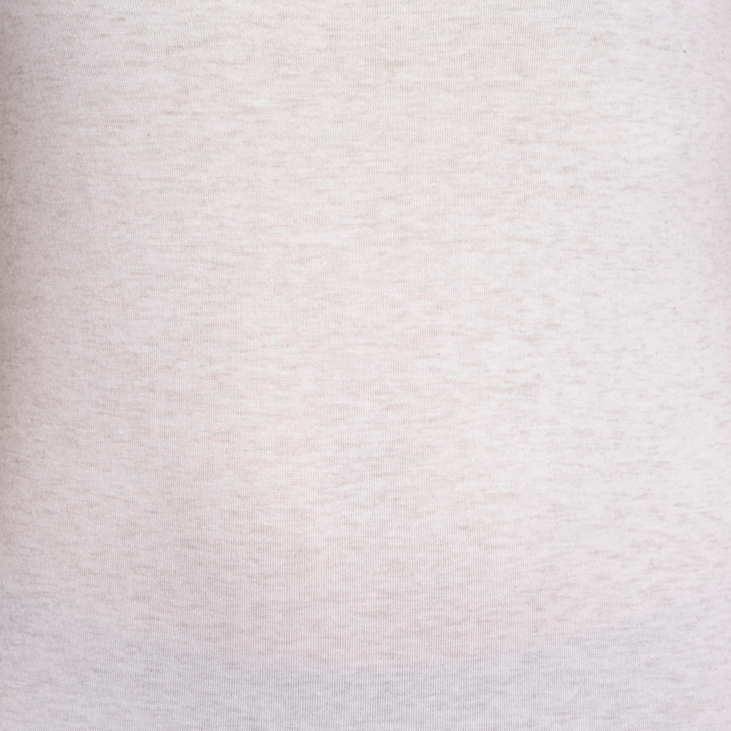 Active Women's Slim-Fit Short-Sleeved Fitness T-shirt - Mottled Beige 8/16