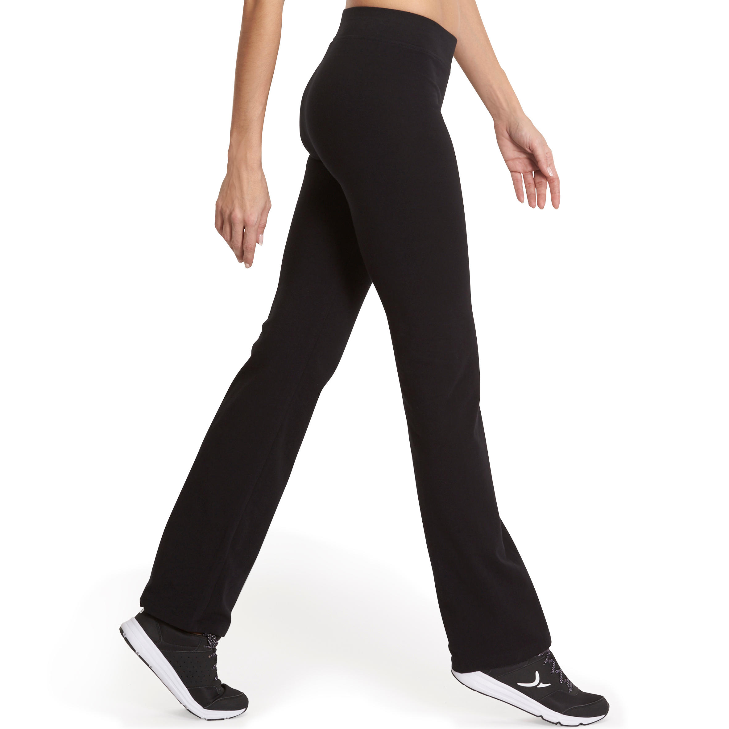 Fit+ 500 Women's Regular Gym & Pilates Leggings - Black 3/13