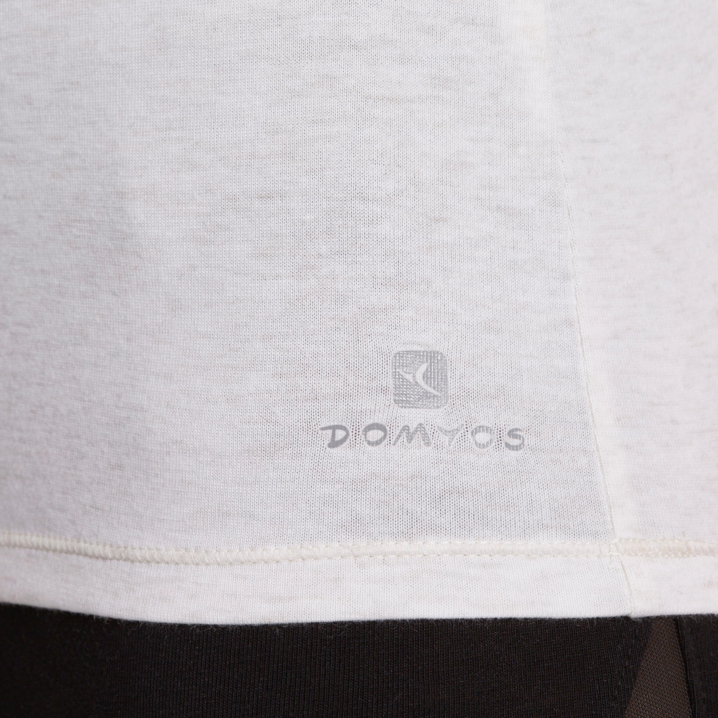 Active Women's Slim-Fit Short-Sleeved Fitness T-shirt - Mottled Beige 11/16