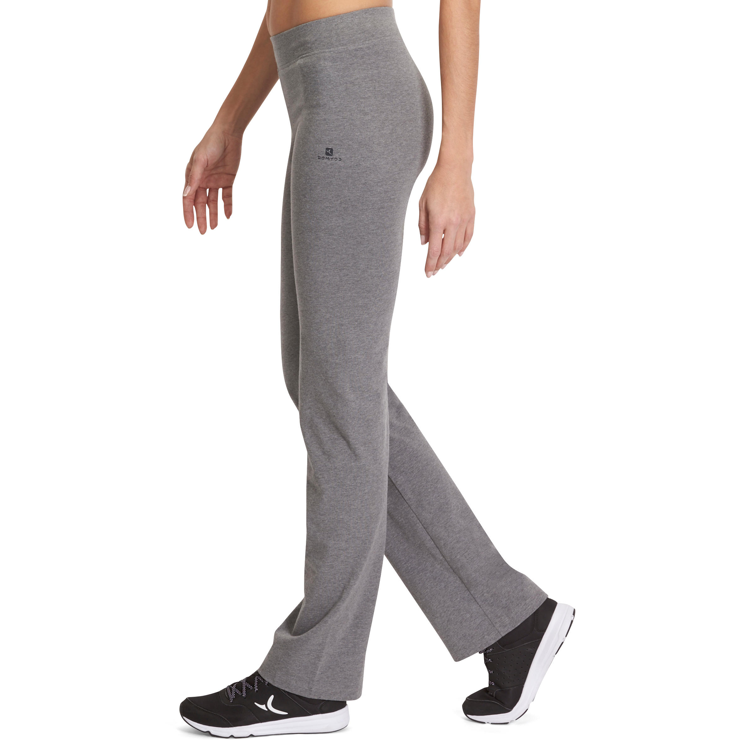 Fit+ 500 Women's Regular-Fit Gym & Pilates Leggings - Mid Heathered Grey 5/13
