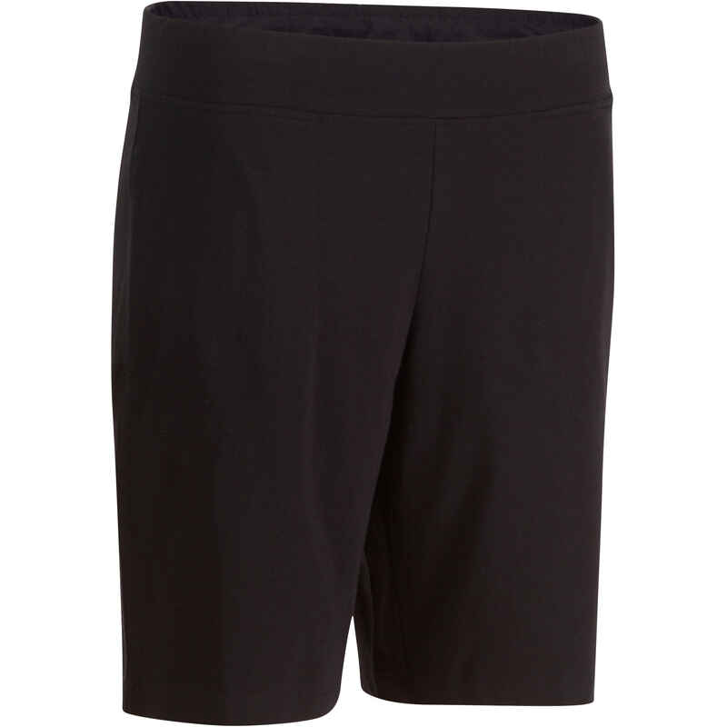 Fit+ 500 Women's Regular Gym & Pilates Shorts - Black