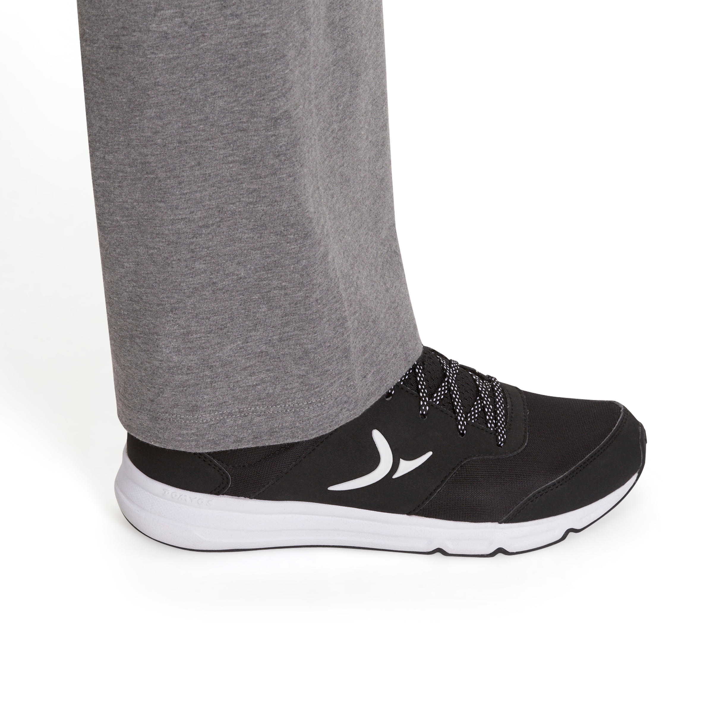 Fit+ 500 Women's Regular-Fit Gym & Pilates Leggings - Mid Heathered Grey 11/13