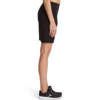 Fit+ 500 Women's Regular Gym & Pilates Shorts - Black