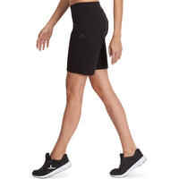 Fit+ 500 Women's Regular Gym & Pilates Shorts - Black