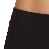 Fit+ 500 Women's Regular Gym & Pilates Shorts - Black