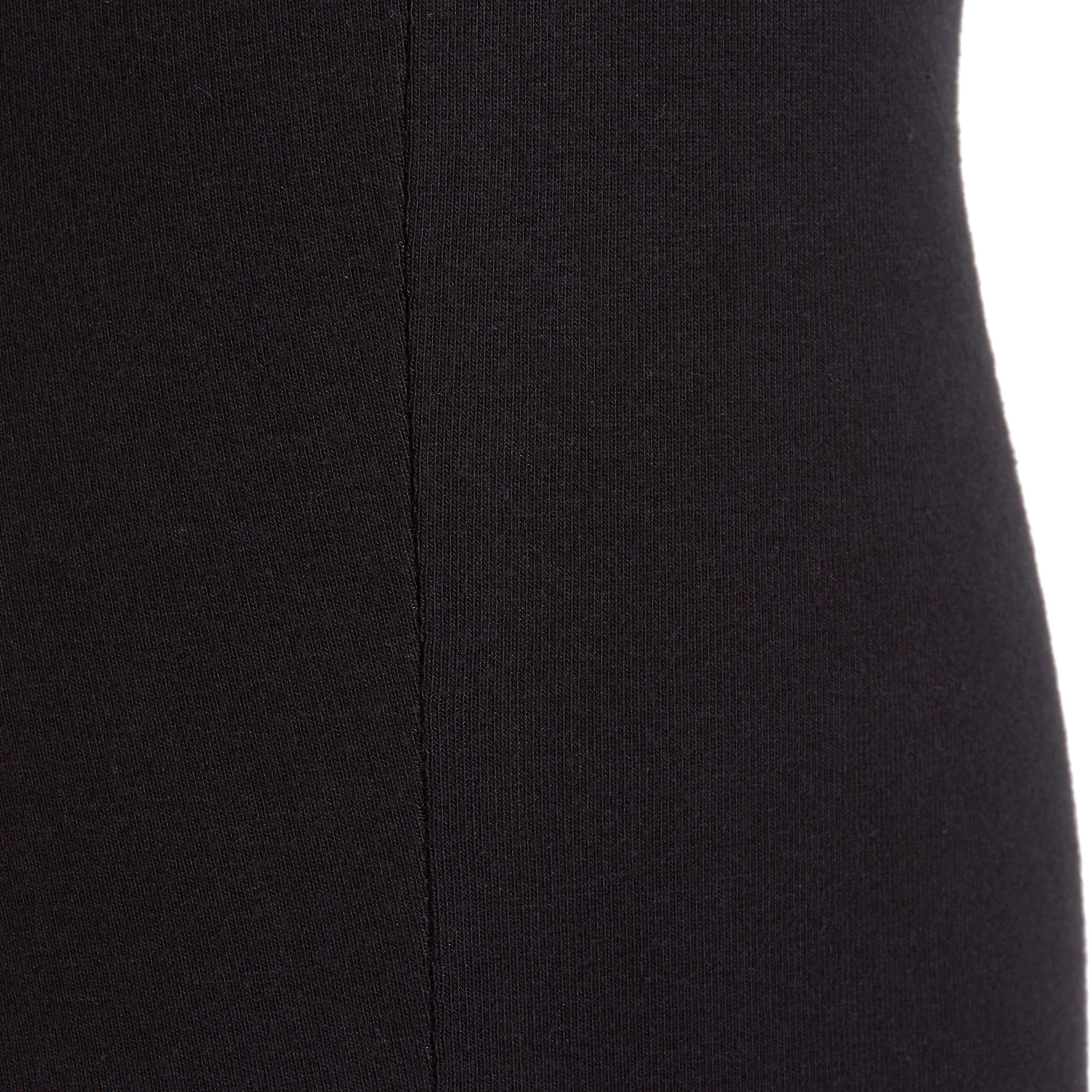 Fit+ 500 Women's Regular Gym & Pilates Cropped Bottoms - Black 9/13