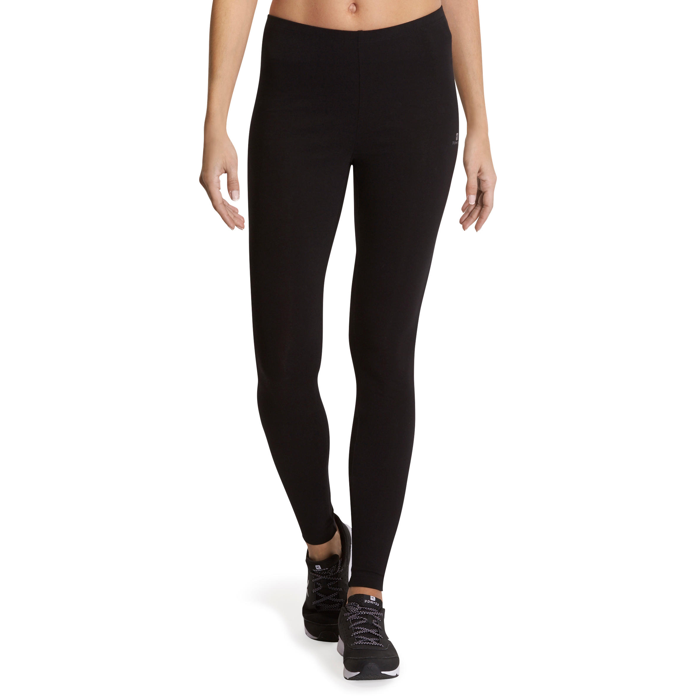 100 Salto Women's Slim-Fit Stretching Leggings - Black 2/9