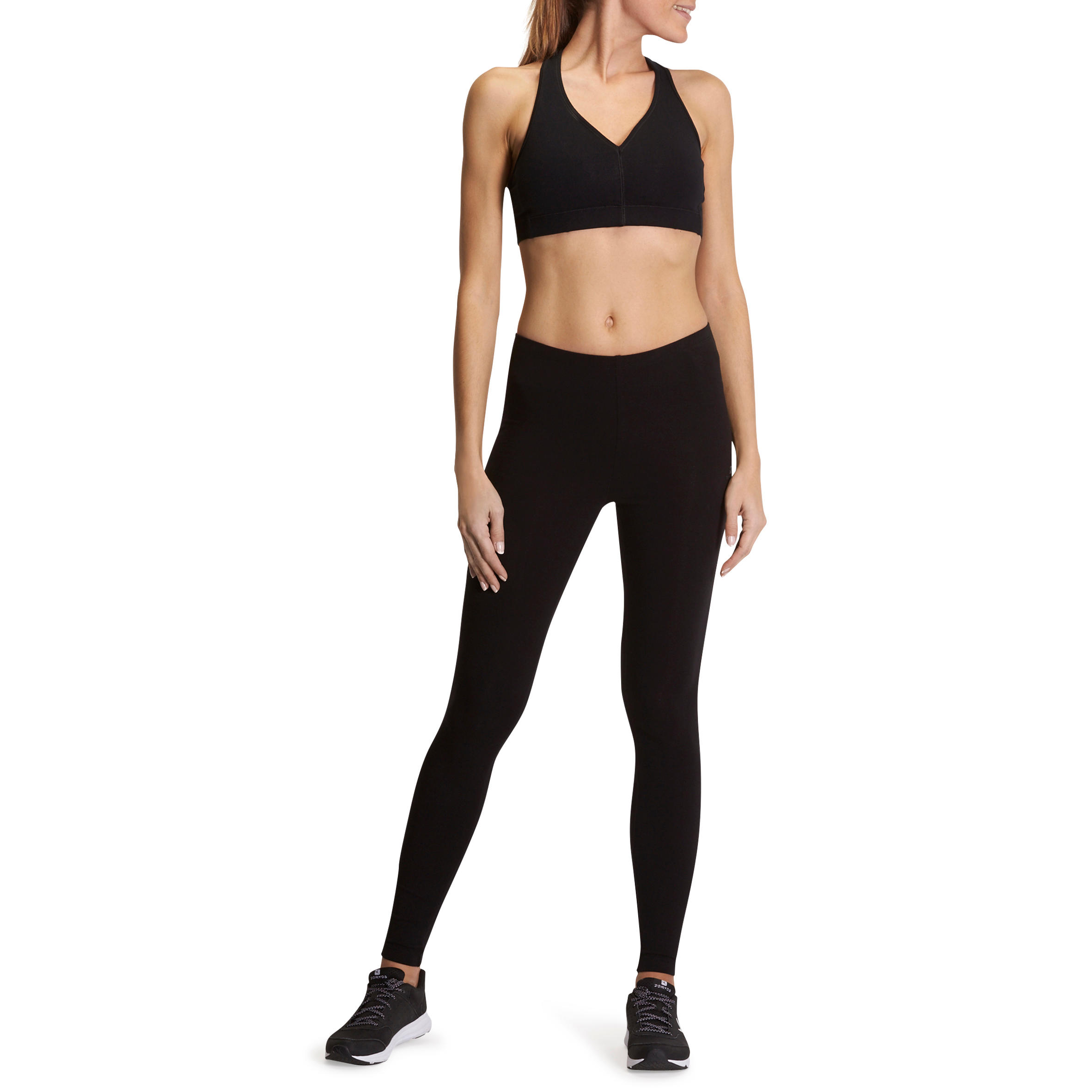 100 Salto Women's Slim-Fit Stretching Leggings - Black 9/9