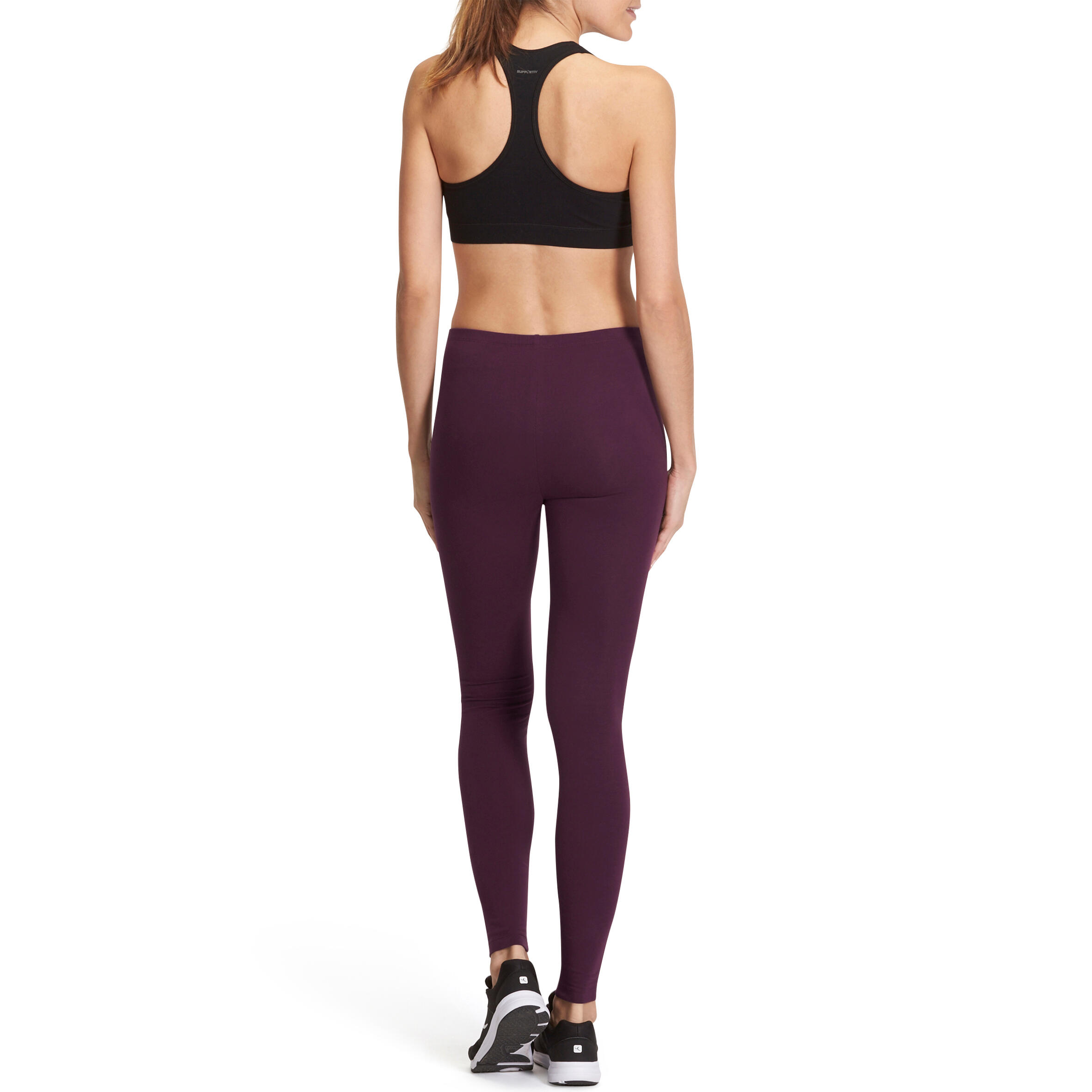 Fit+ Salto Women's Fitness Leggings - Burgundy 13/13