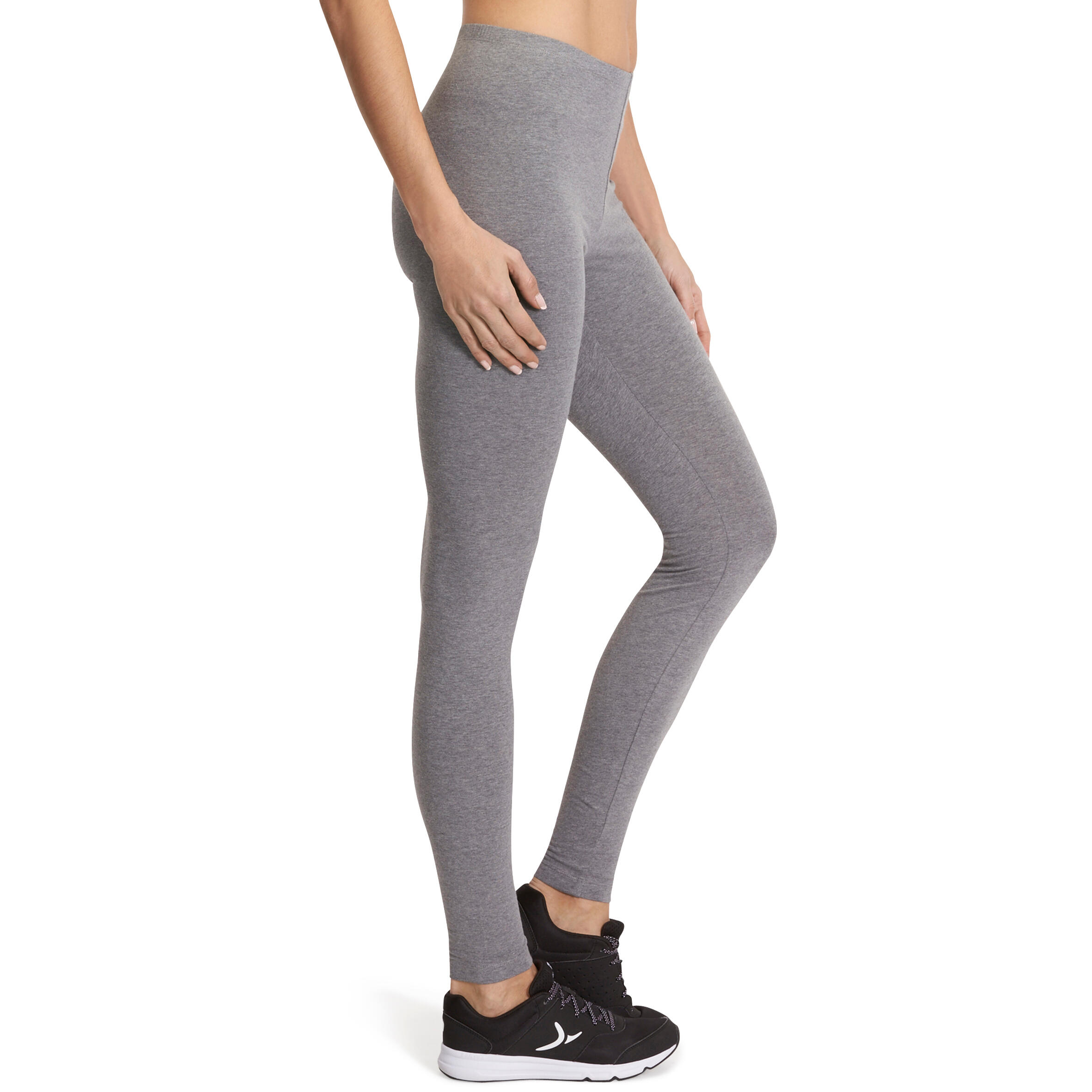 Salto Women's Gym and Pilates Leggings - Mottled Grey 3/12