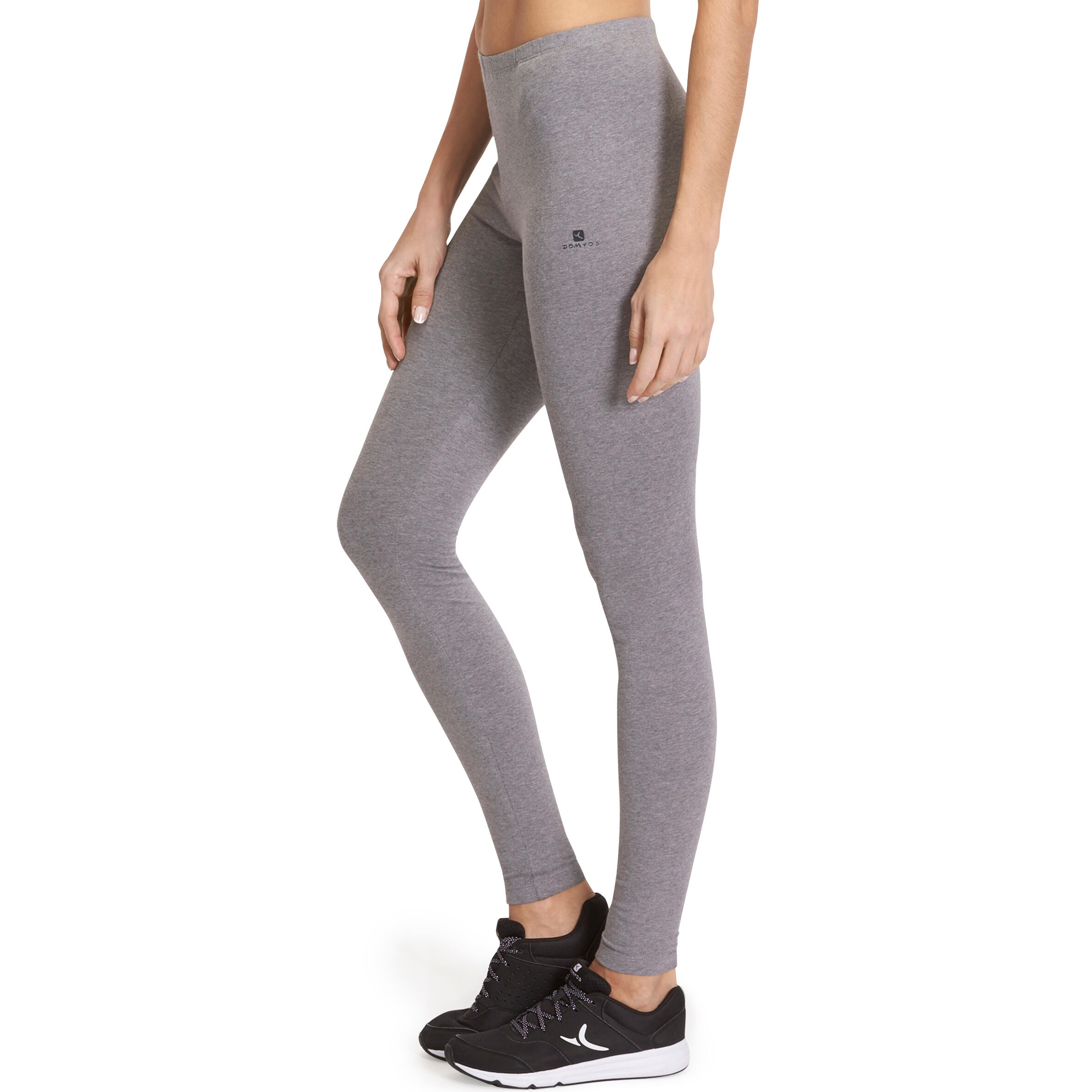 Salto Women's Gym and Pilates Leggings - Mottled Grey 5/12