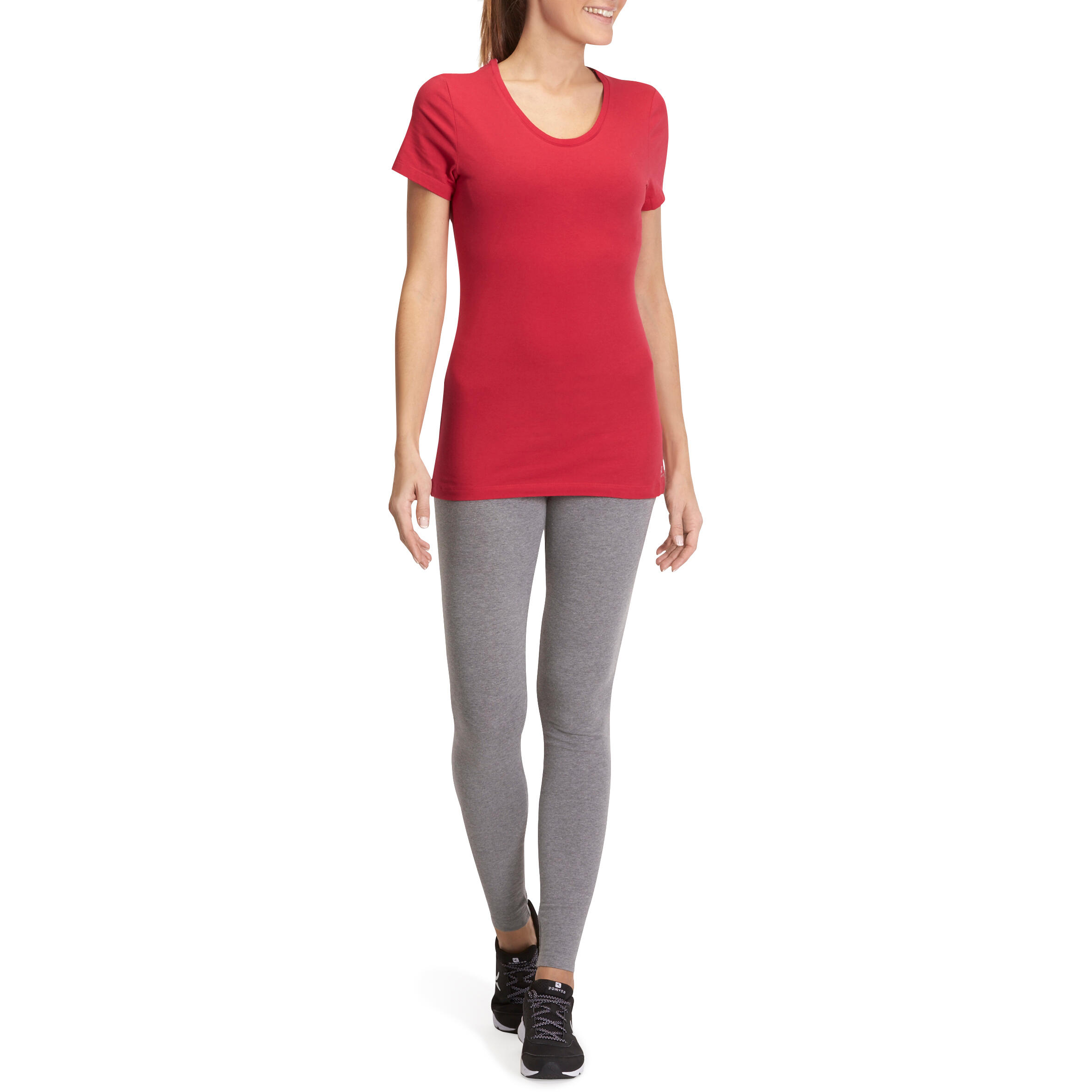 Salto Women's Gym and Pilates Leggings - Mottled Grey 11/12