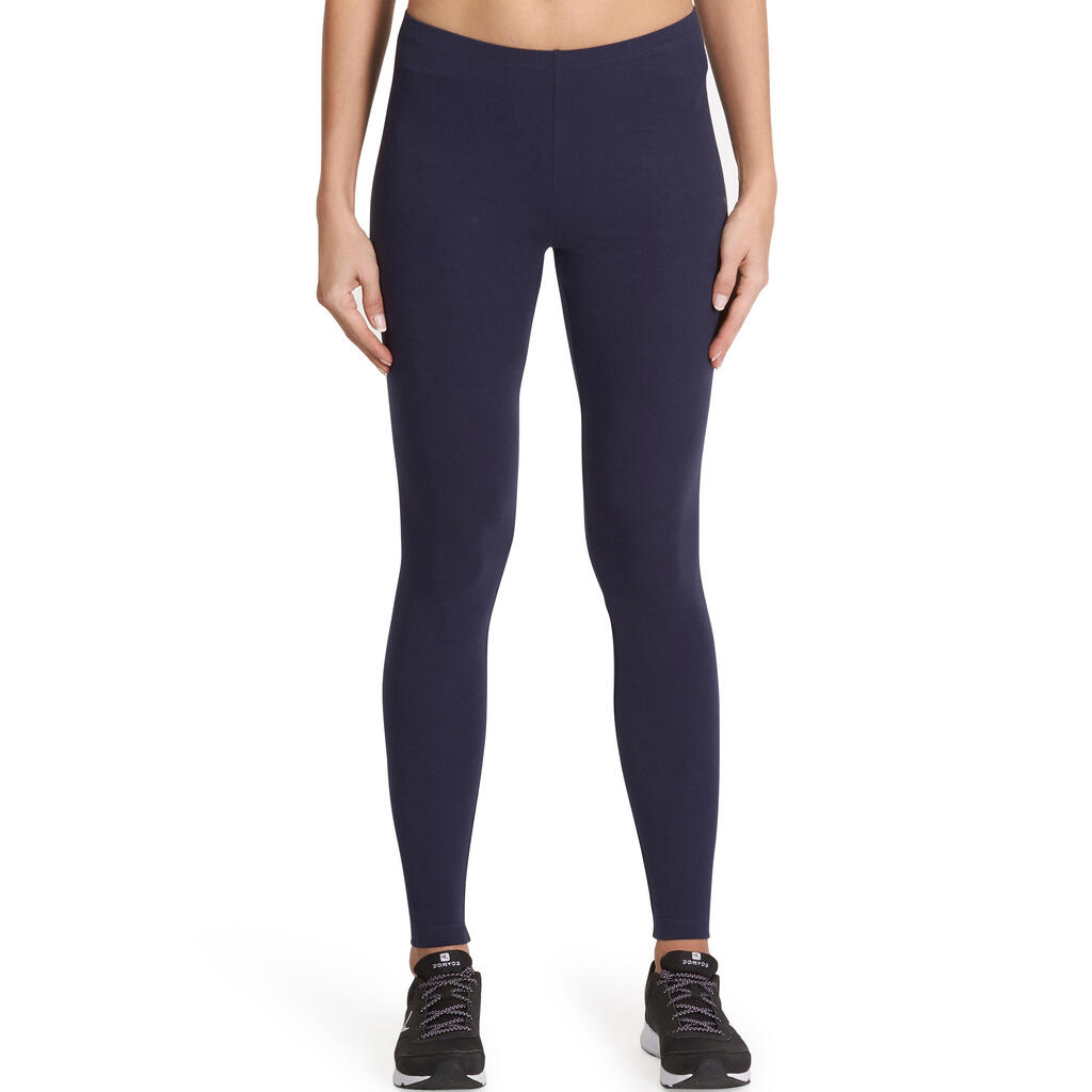 Salto 100 Women's Slim-Fit Stretching Leggings - Navy Blue