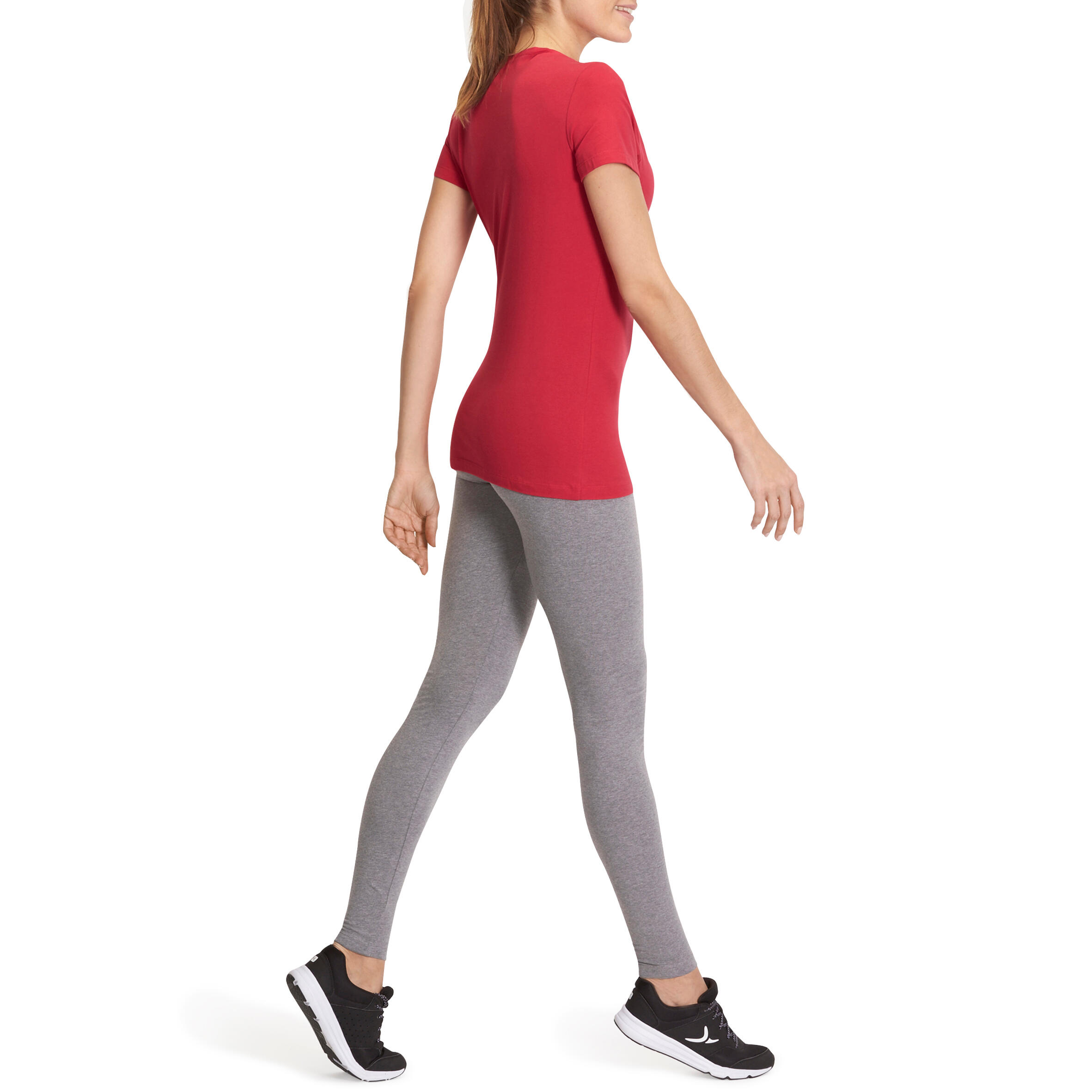 Salto Women's Gym and Pilates Leggings - Mottled Grey 12/12