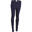 Dameslegging Salto 100 voor gym en stretching slim fit marineblauw