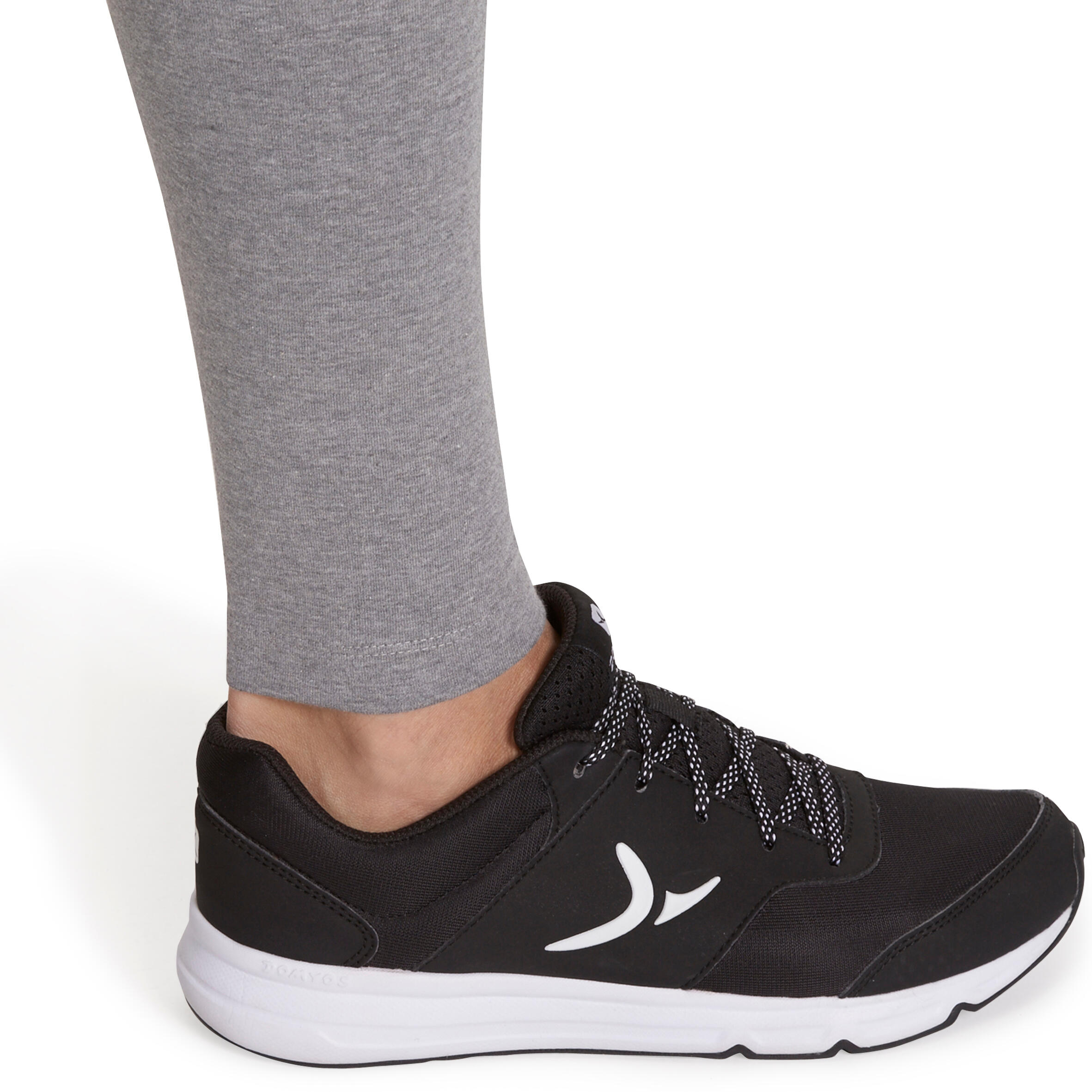 Salto Women's Gym and Pilates Leggings - Mottled Grey 9/12